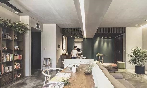 【長沙房屋裝飾裝修】客廳不吊頂只走圈石膏線，有中間梁怎么辦?