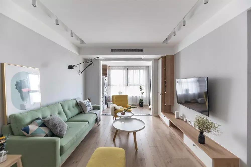 92㎡簡約北歐風格新房裝修，開放式書房通透明亮！