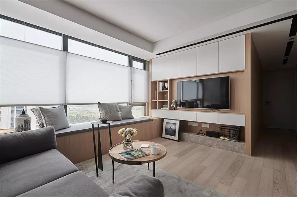 84平小二居，全開(kāi)放設(shè)計(jì)，視覺(jué)效果立馬變大一倍！