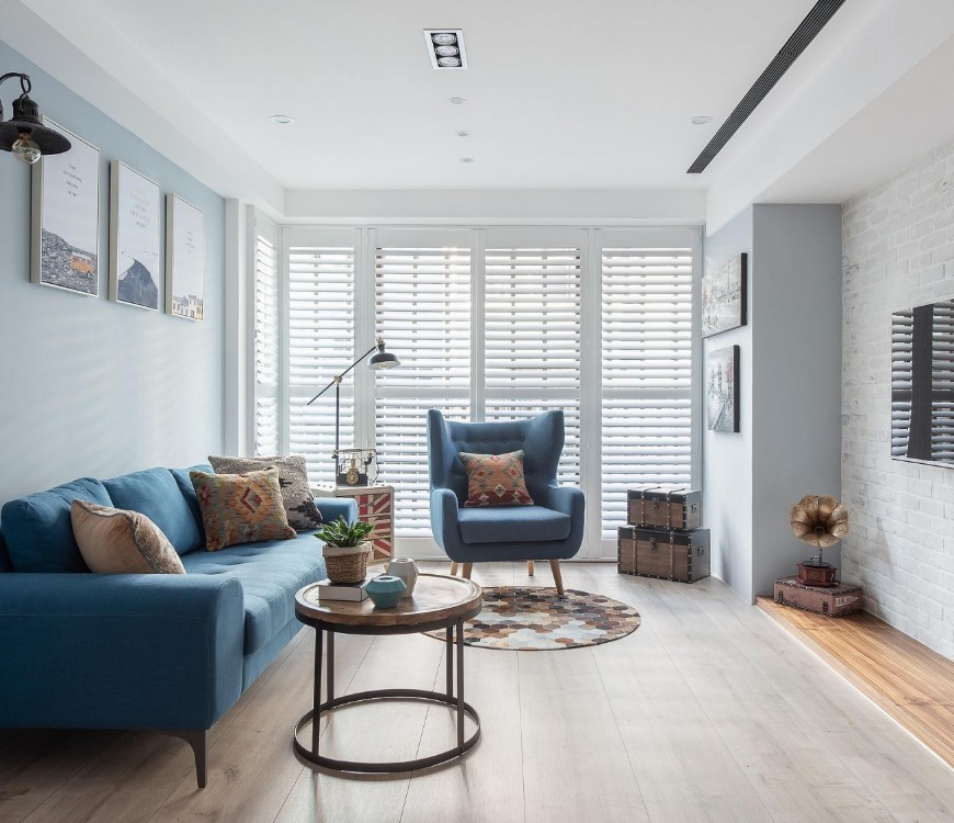 124平北歐風(fēng)，呈現(xiàn)出令人感覺(jué)舒適的氣氛