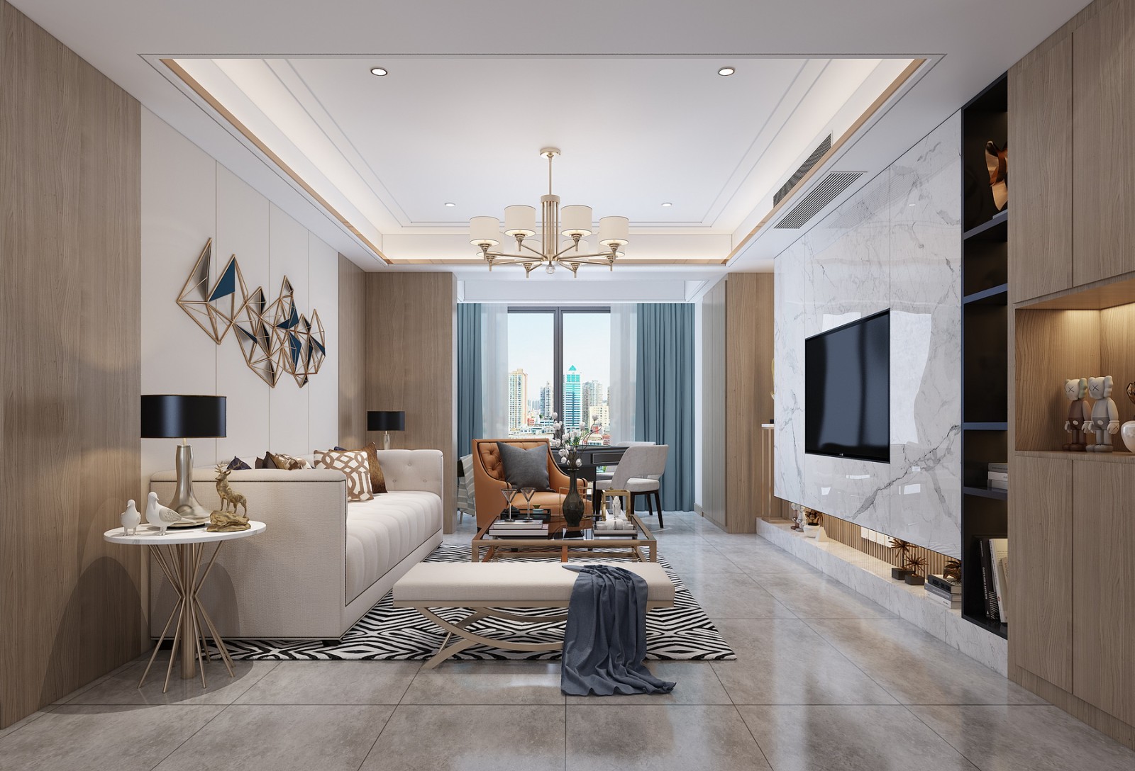 122平現(xiàn)代三房裝修，不同的家不同的風(fēng)味