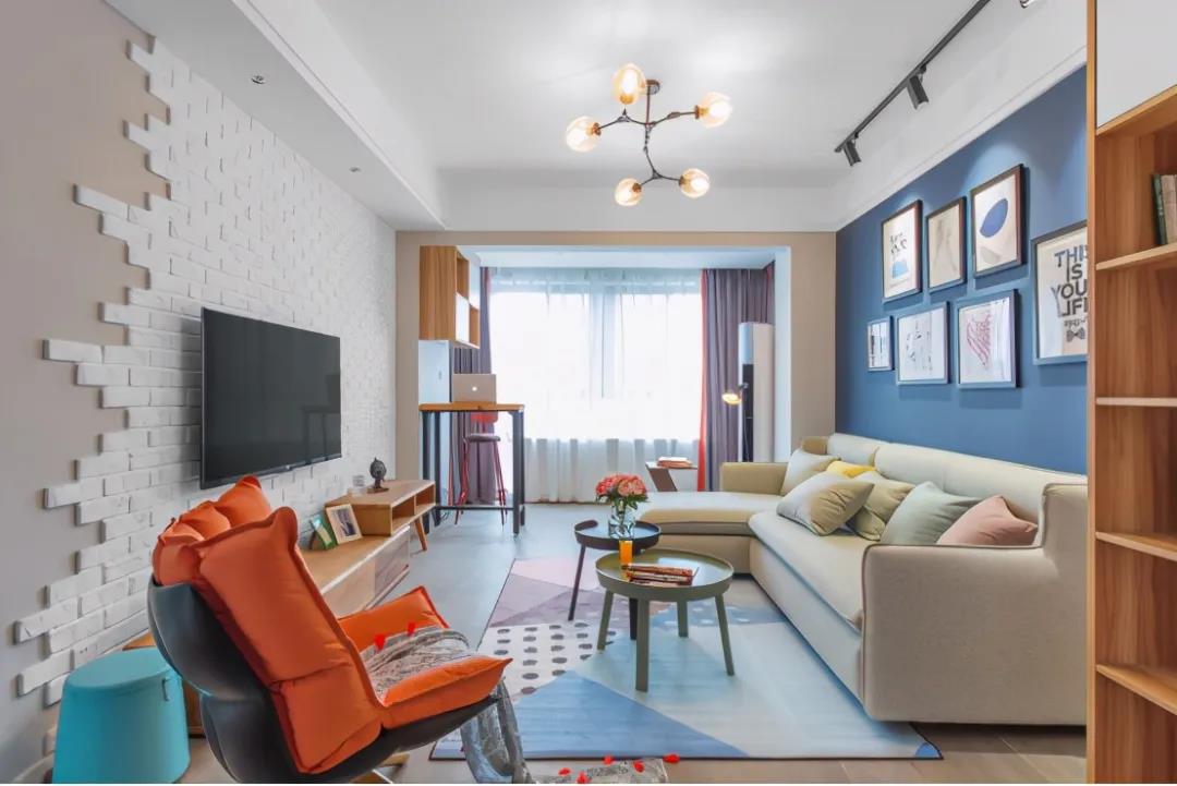 小戶型北歐風(fēng)裝修案例分享，客廳的設(shè)計溫馨舒適又有格調(diào)