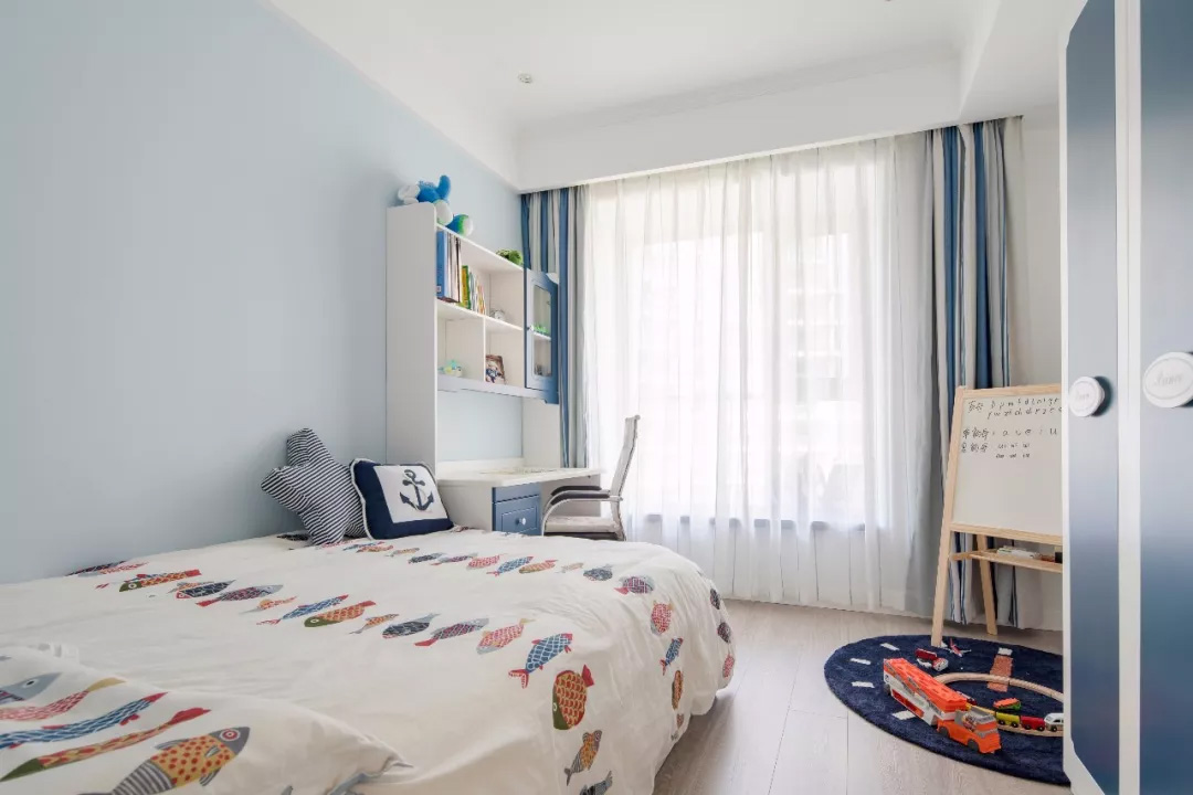 123㎡清新美式風(fēng)效果圖，精致柔和的軟裝搭配盡顯浪漫