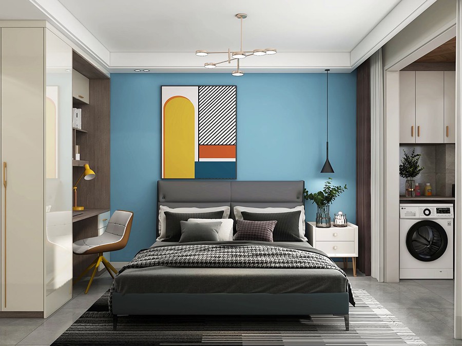 120平輕奢風(fēng)三房裝修，輕奢風(fēng)為主色調(diào)