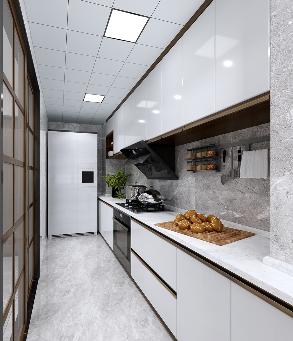 122平現(xiàn)代四房裝修，空間舒服而優(yōu)雅