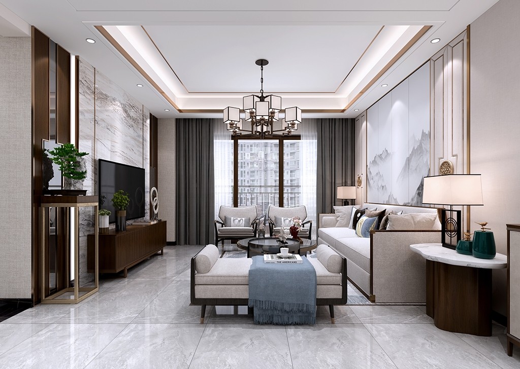 122平現(xiàn)代四房裝修，空間舒服而優(yōu)雅