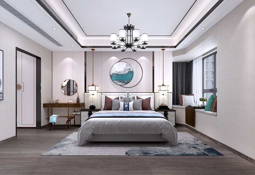 122平現(xiàn)代四房裝修，空間舒服而優(yōu)雅