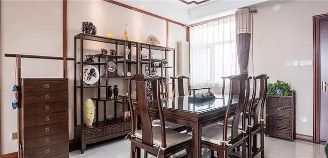 140平中式風(fēng)格裝修案例，一個客廳都美爆了！