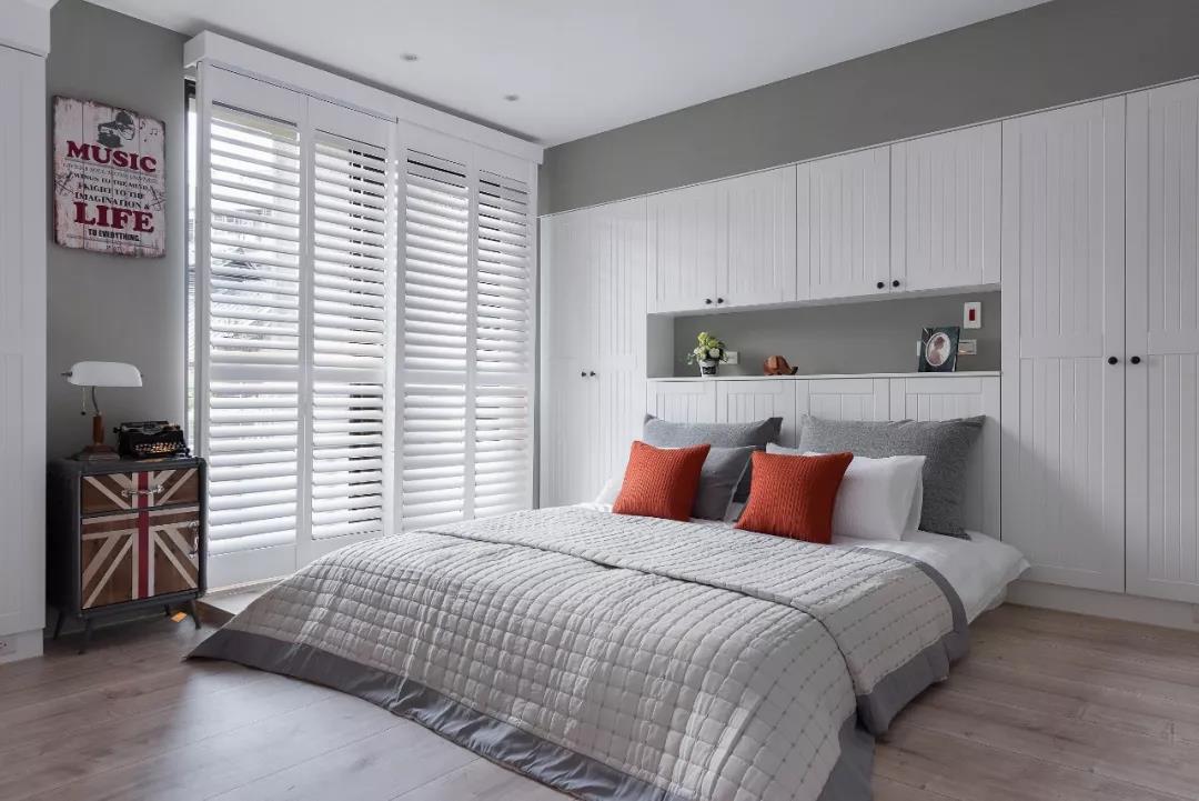 126㎡美式混搭風(fēng)格新房裝修，藍(lán)白配色太清爽了！